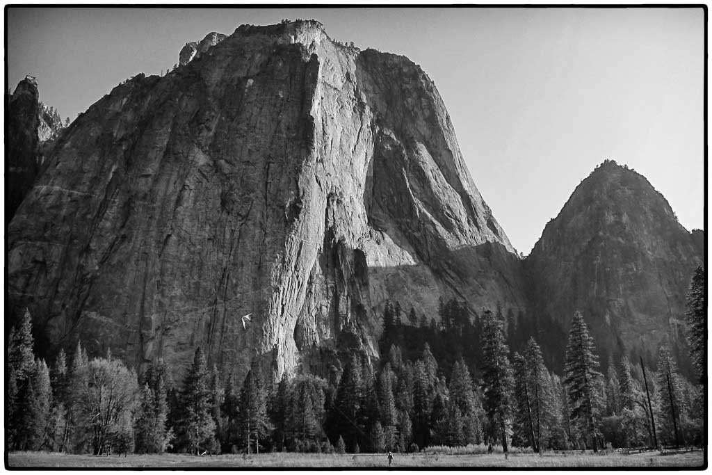 Tenkara Fishing at Yosemite by El Capitan, Yosemite