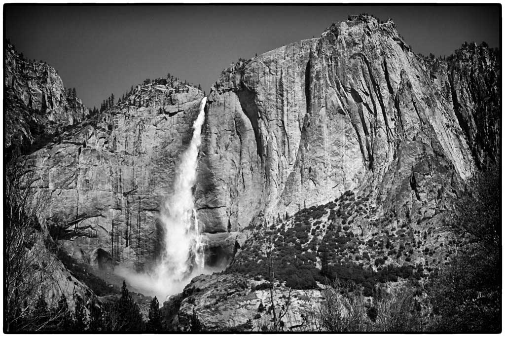 Tenkara fishing near Yosemite fallls